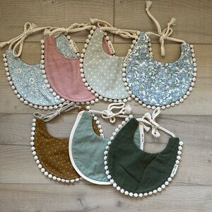 Billy Bibs Set - Green, Pink, Blue, Brown